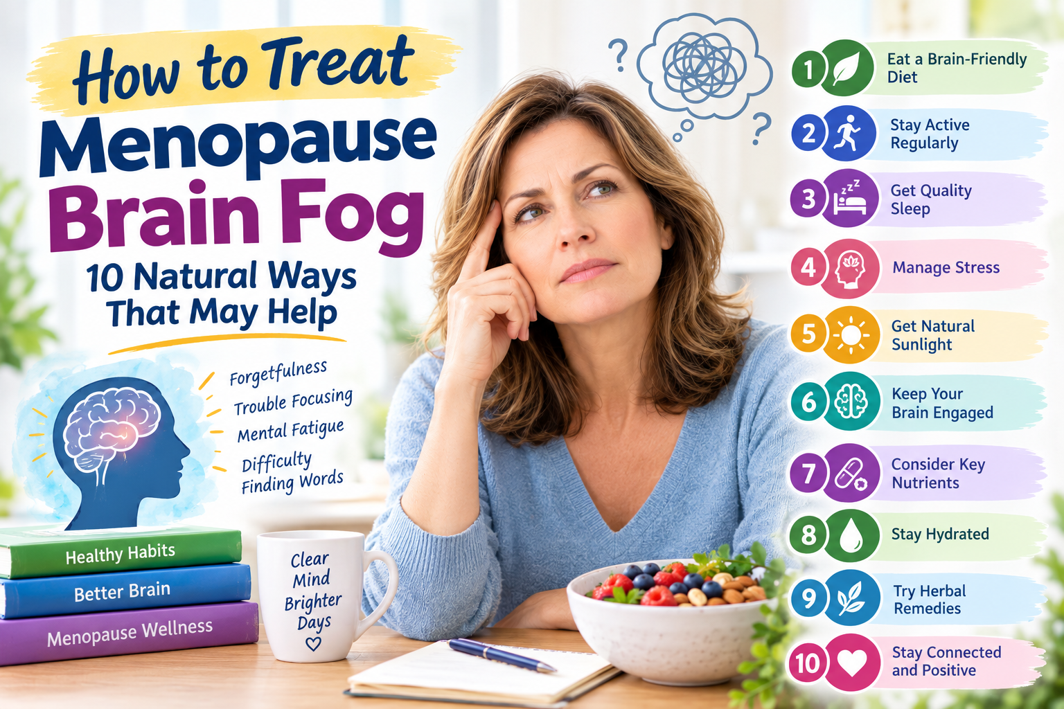 How to Treat Menopause Brain Fog: 10 Natural Ways That May Help