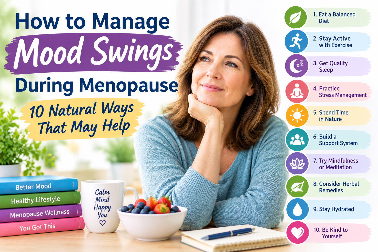 How to Manage Mood Swings During Menopause: 10 Natural Ways That May Help