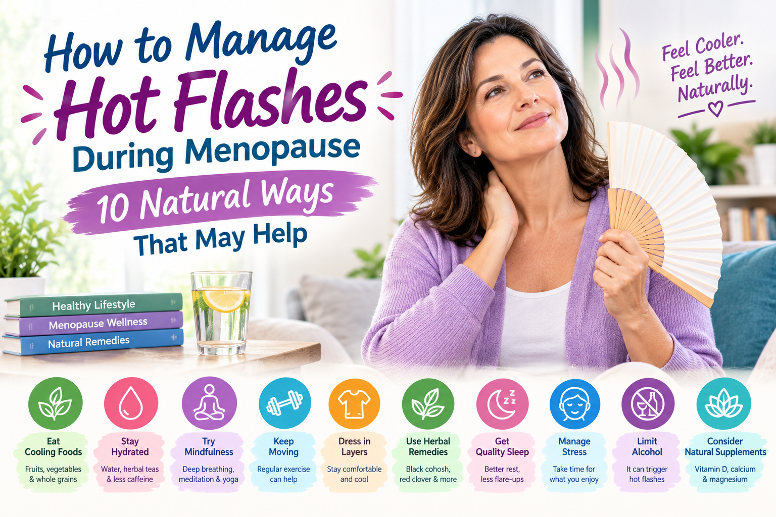 How to Manage Hot Flashes During Menopause: 10 Natural Ways That May Help